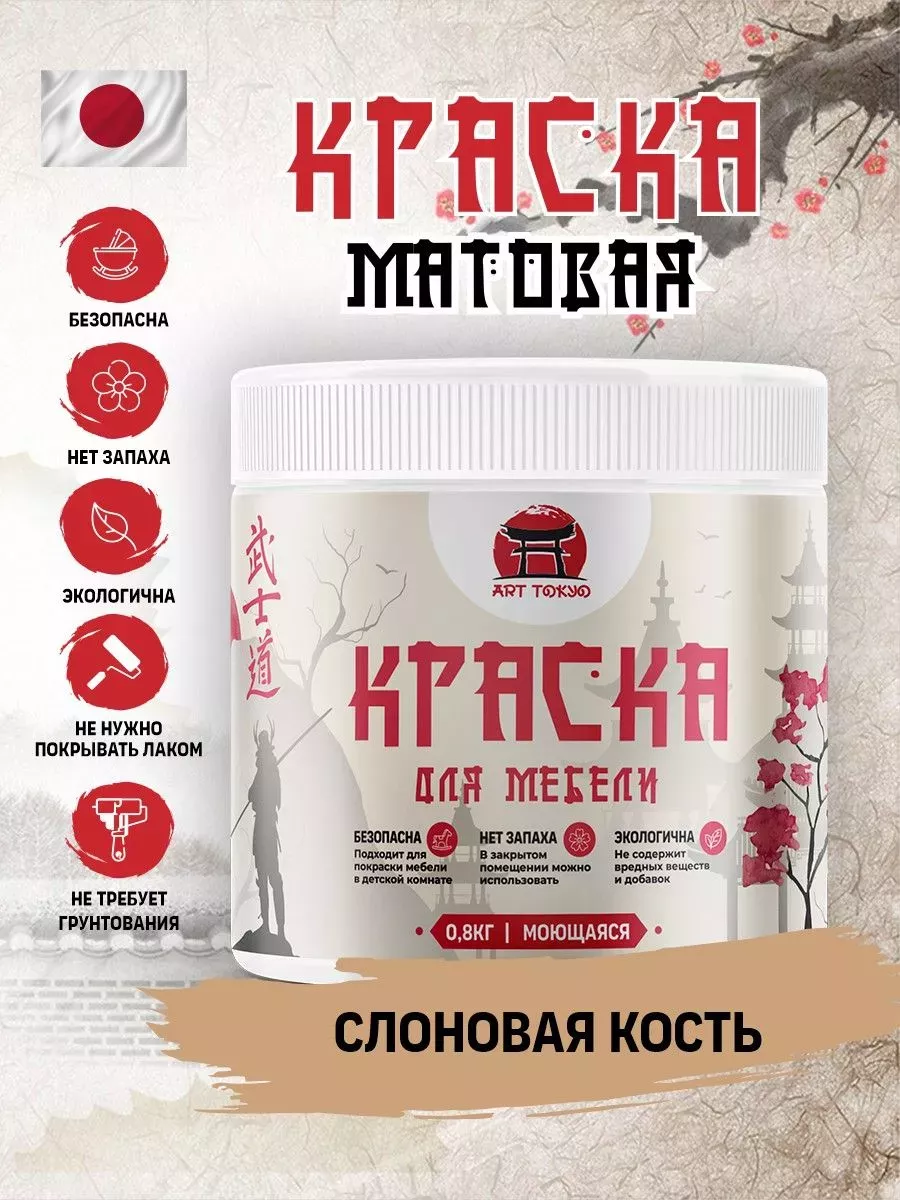Краска для мебели матовая без запаха