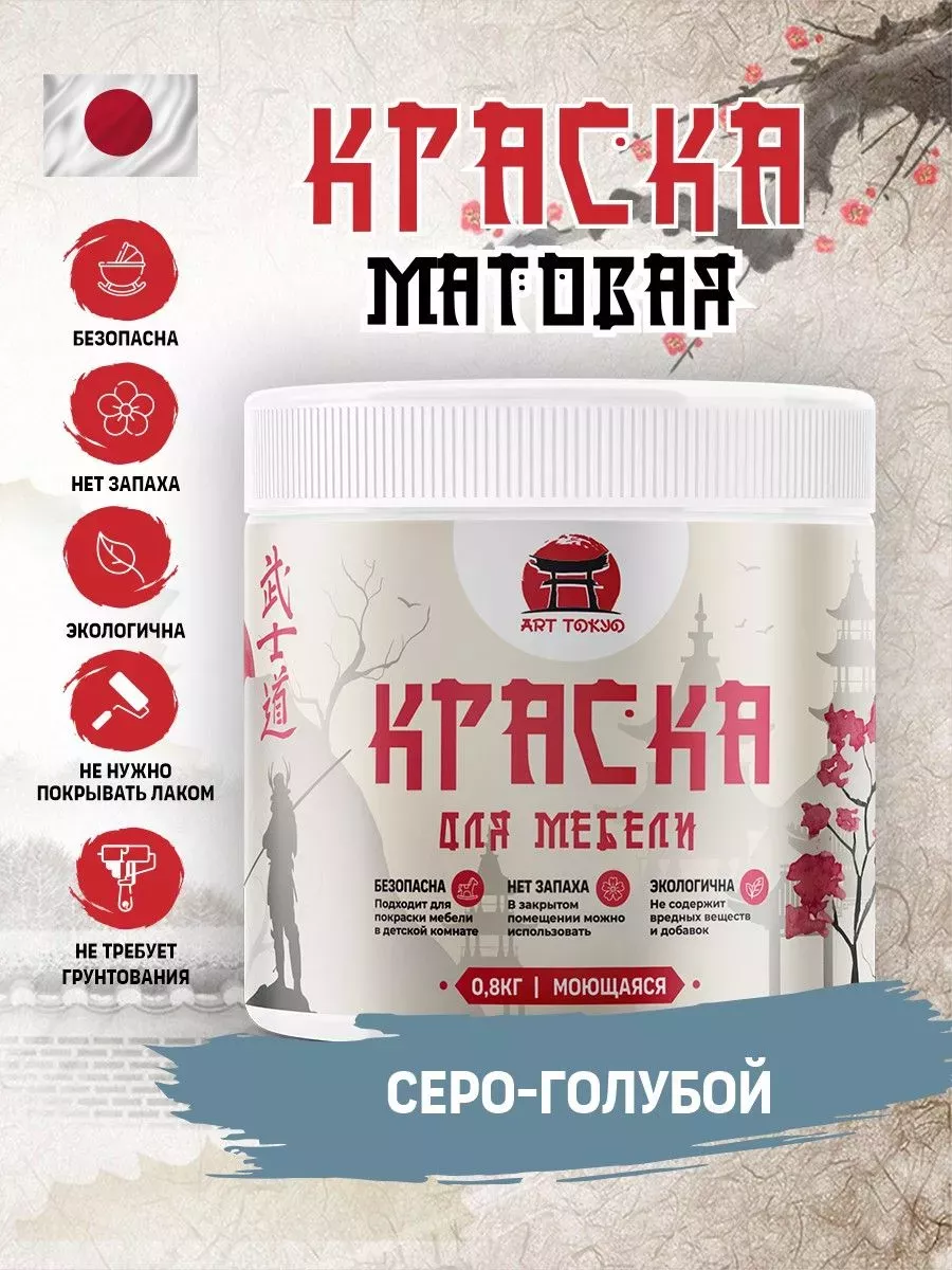 Краска для мебели матовая без запаха