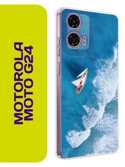 Чехол на Moto G24 с принтом