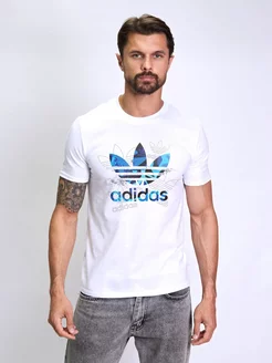 Футболка базовая оверсайз с принтом Adidas adidas 234128212 купить за 386 ₽ в интернет-магазине Wildberries