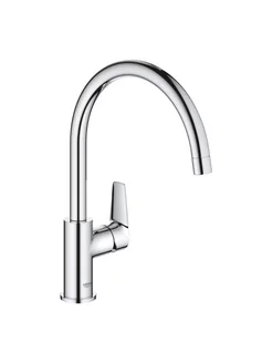 Смеситель для кухни BauEdge 31367001 высокий поворотный Grohe 234175846 купить за 11 319 ₽ в интернет-магазине Wildberries