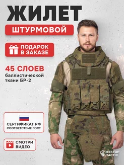 Бронежилет тактический штурмовой Universal Armor 1115 мох