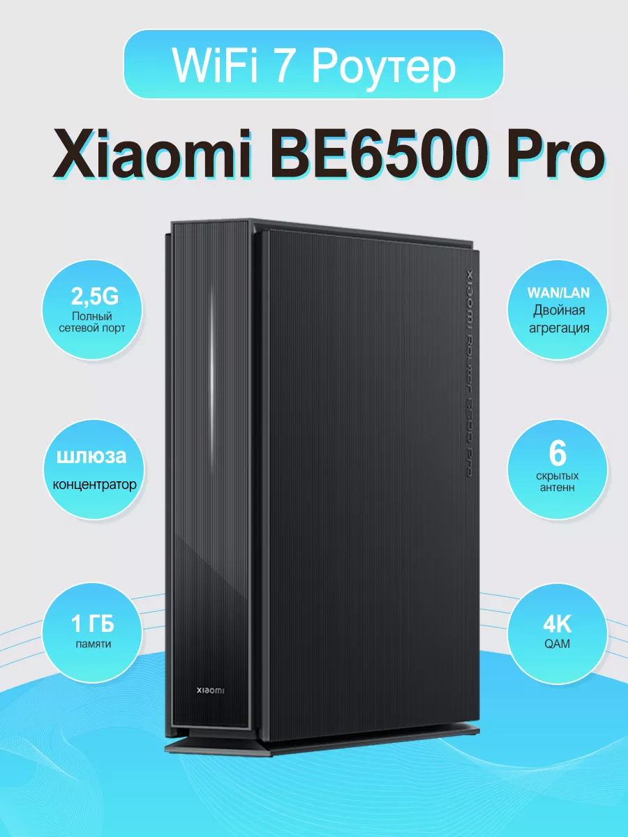 Wi-Fi роутер Rouer BE6500 Pro WiFi 7 xiaomi 234216093 купить в  интернет-магазине Wildberries