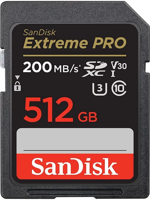 Sandisk Карта памяти SDXC 512GB Extreme Pro UHS-I