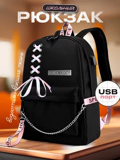 Городской школьный рюкзак для учащихся korea Look 234259481 купить за 1 217 ₽ в интернет-магазине Wildberries