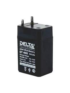 Аккумулятор DELTA DT 4003 4V 0.3Ач А 25х18х40 унив.пол. DELTA Corp. 234300122 купить за 348 ₽ в интернет-магазине Wildberries