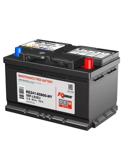 Аккумулятор RDRIVE OEM KE241-65D00-NY 12V 66Ач обр.пол