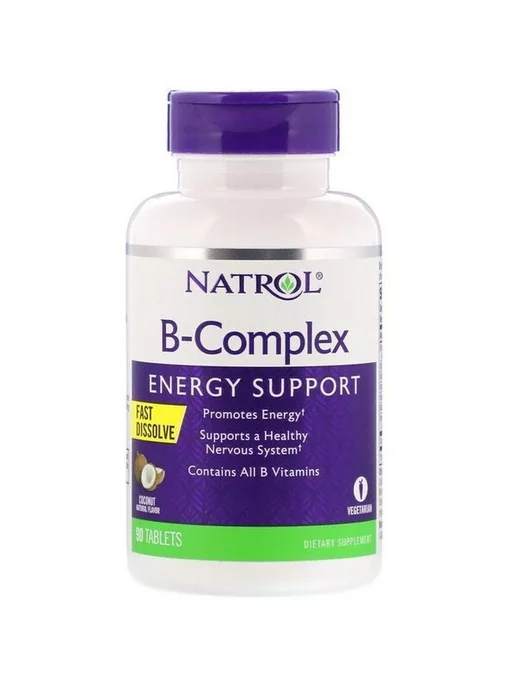 Natrol B-комплекс Витамины группы В B-Complex 90 таблеток