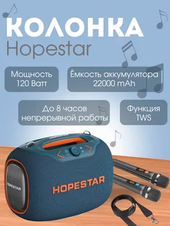 Колонка портативная музыкальная Party Box 120 Вт Hopestar 234463756 купить за 10 171 ₽ в интернет-магазине Wildberries