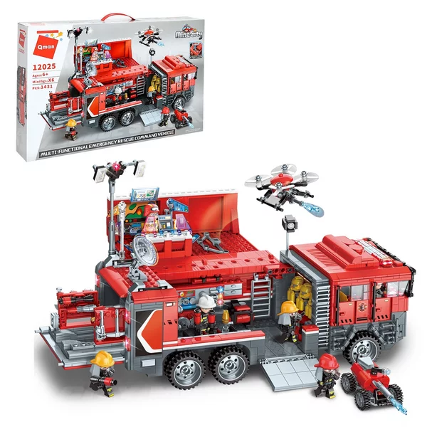 Конструктор Огнеборцы "Мобильный пожарный пункт"