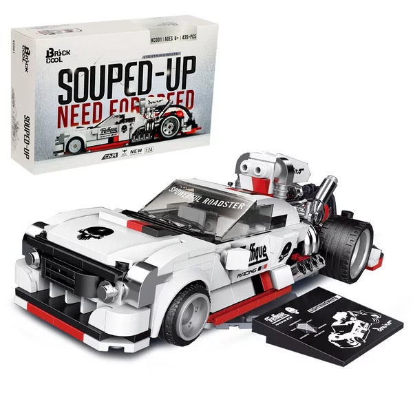 Конструктор Гонка "Белая молния" 436 деталей