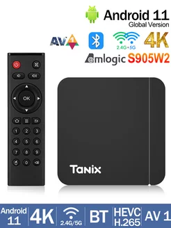 W2 Android11 Smart TV Box TANIX 234547911 купить за 1 894 ₽ в интернет-магазине Wildberries