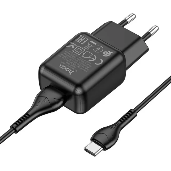Сетевое зарядное устройство 1 USB, 2.1 А, Type-C-USB, 1 м