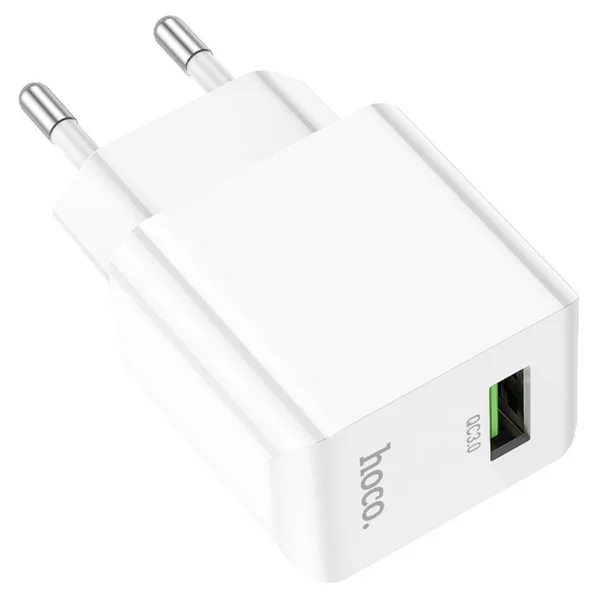 Сетевое зарядное устройство 1 USB, 18 Вт, QC