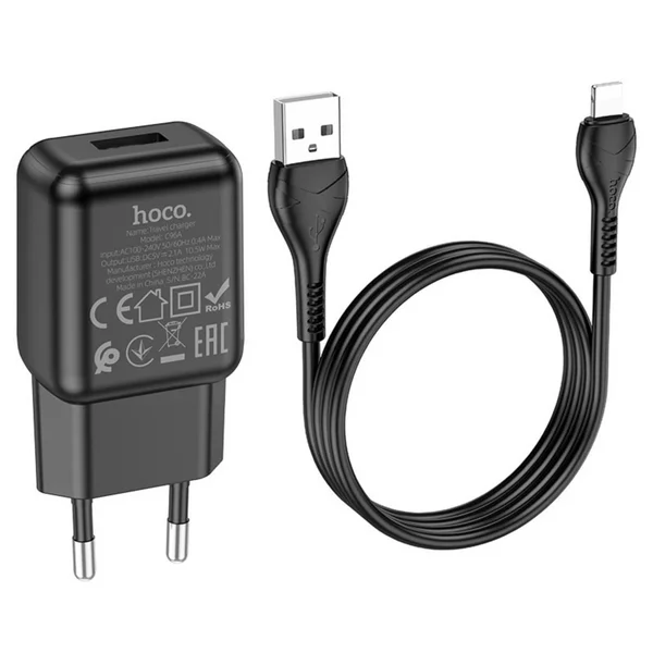 Сетевое зарядное устройство 1 USB, 2.1 А
