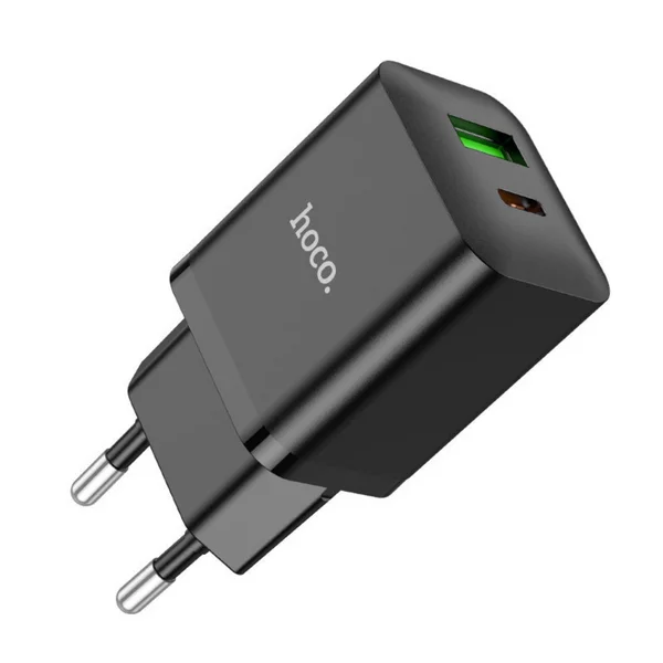 Сетевое зарядное устройство 1 Type-C, 1 USB, 3 А