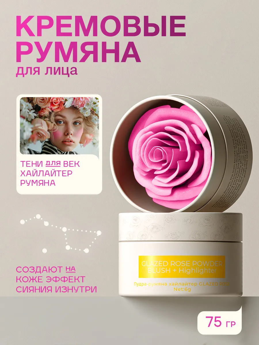 Кремовые румяна Хайлайтер...
