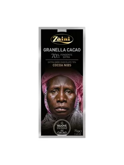 Темный шоколад 70% "Women of cocoa" с какао-бобами, 75г