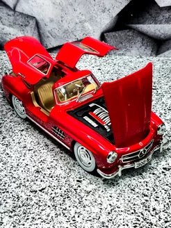 Машинка металлическая инерционная мерседес 300SL Ретро