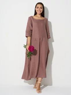 Платье льняное однотонное Clawear 234633972 купить за 6 160 ₽ в интернет-магазине Wildberries