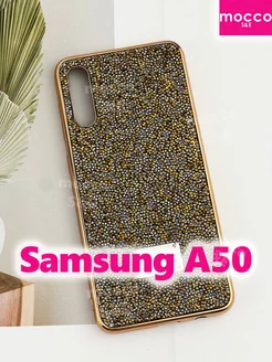 Чехол на Samsung A50 со стразами Swarovski Самсунг А50