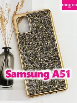 Чехол на Samsung A51 со стразами Swarovski Самсунг А51