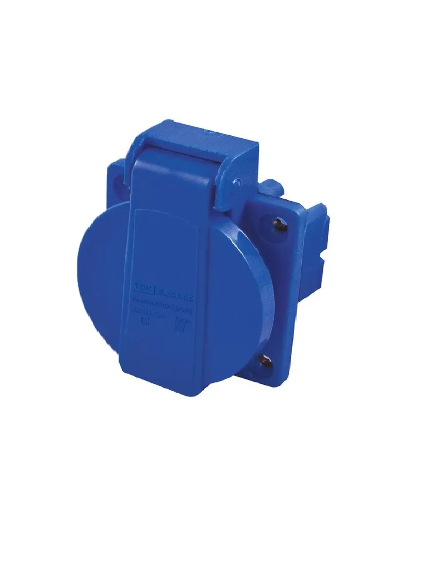 Розетка панельная РП10-3 скрытая IP44 16А 2Р+РЕ 220В TDM