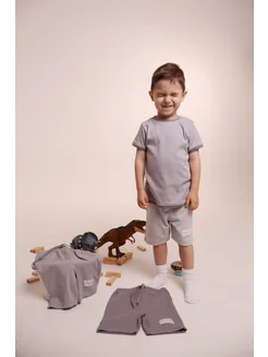 Шорты серые детские Человечки 234656053 купить за 537 ₽ в интернет‑магазине Wildberries