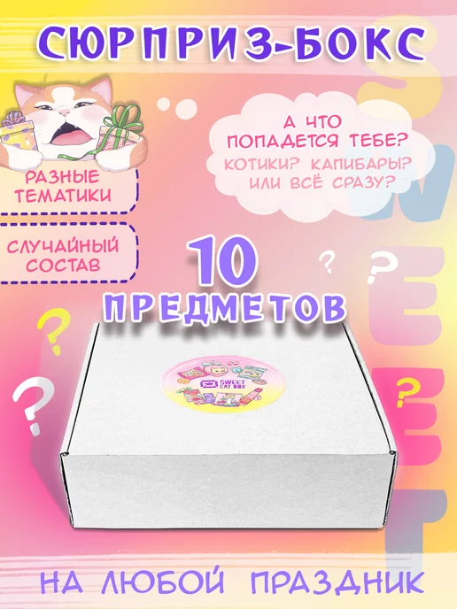 Sweet Cat BOX Сюрприз бокс с канцелярией