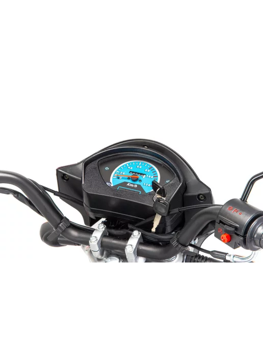 Мотоцикл MotoLand (Мотолэнд) Альфа RS 11 (LM48-B) черный Не требует регистрации, черный, мопед, фото 5