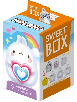 Свитбокс Molang 3Д игрушка или браслет, мармелад, 1 шт 10 г