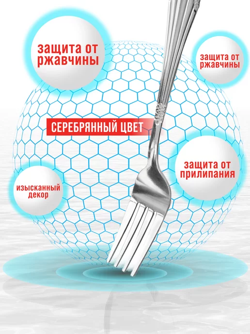 Вилки столовые 12 штук нержавейка красивые - фото 9