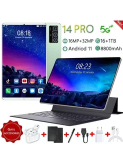 Планшет 14 PRO 10.1 дюйма 16 ГБ ОЗУ 1024 ГБ ПЗУ 235019075 купить за 8 726 ₽ в интернет-магазине Wildberries