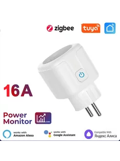 Умная Zigbee розетка 16 ампер работает с Алиса AOARM 235027167 купить за 458 ₽ в интернет-магазине Wildberries