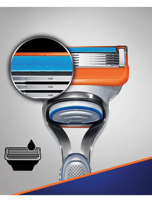 Станок со сменными кассетами совместима с Gillette fusion 5, вариант, фото 7