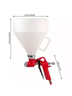 Хоппер-ковш с пистолетом для штукатурки пневматический 6л