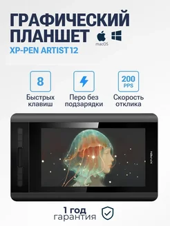 Графический планшет для рисования экранник XPPen Artist 12 XP-PEN 235233053 купить за 22 675 ₽ в интернет-магазине Wildberries