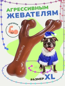 Игрушка - косточка для крупных собак со вкусом говядины MisterBully 235357006 купить за 1 081 ₽ в интернет-магазине Wildberries