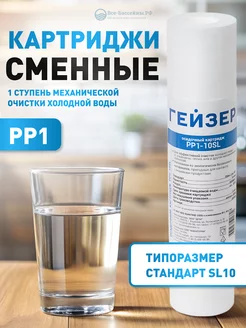 Сменный картридж PP1-10SL, 1 мкм, стандарт 10SL Гейзер 235362185 купить за 142 ₽ в интернет-магазине Wildberries