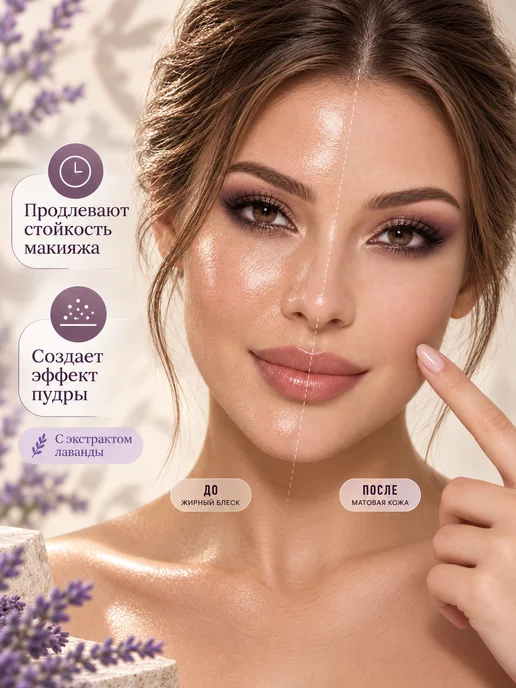 Lorilac Матирующие салфетки для лица, лаванда 300 шт, 100 шт, фото 3