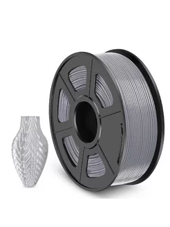 Пластик для 3D принтера PETG Silver для 3D печати