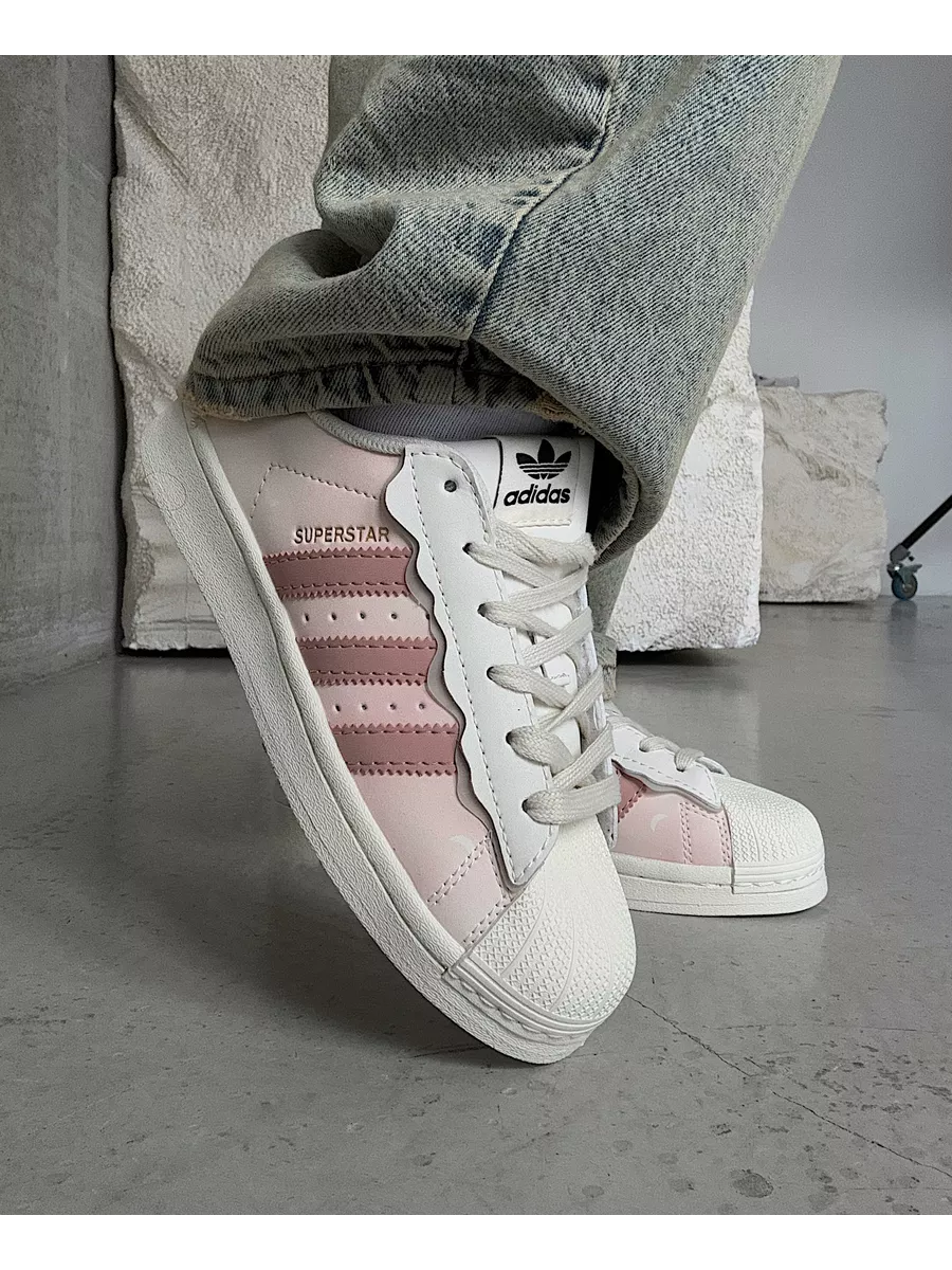 Adidas 80's superstar pink best sale