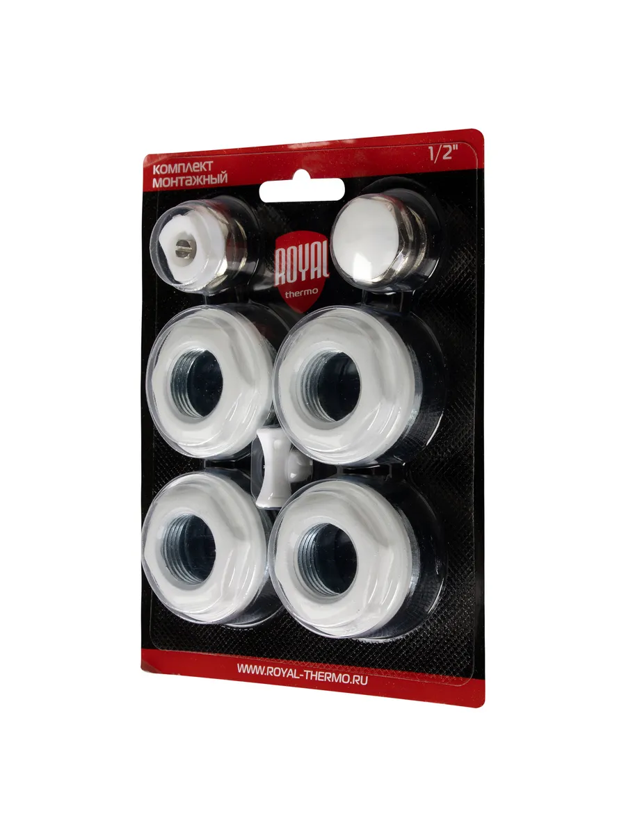 Комплект монтажный Royal Thermo 1” х 1/2" белый