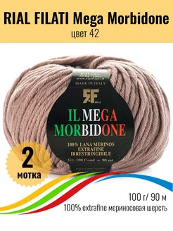 Пряжа для вязания Mega Morbidone, 2шт Rial Filati 235455747 купить за 878 ₽ в интернет-магазине Wildberries