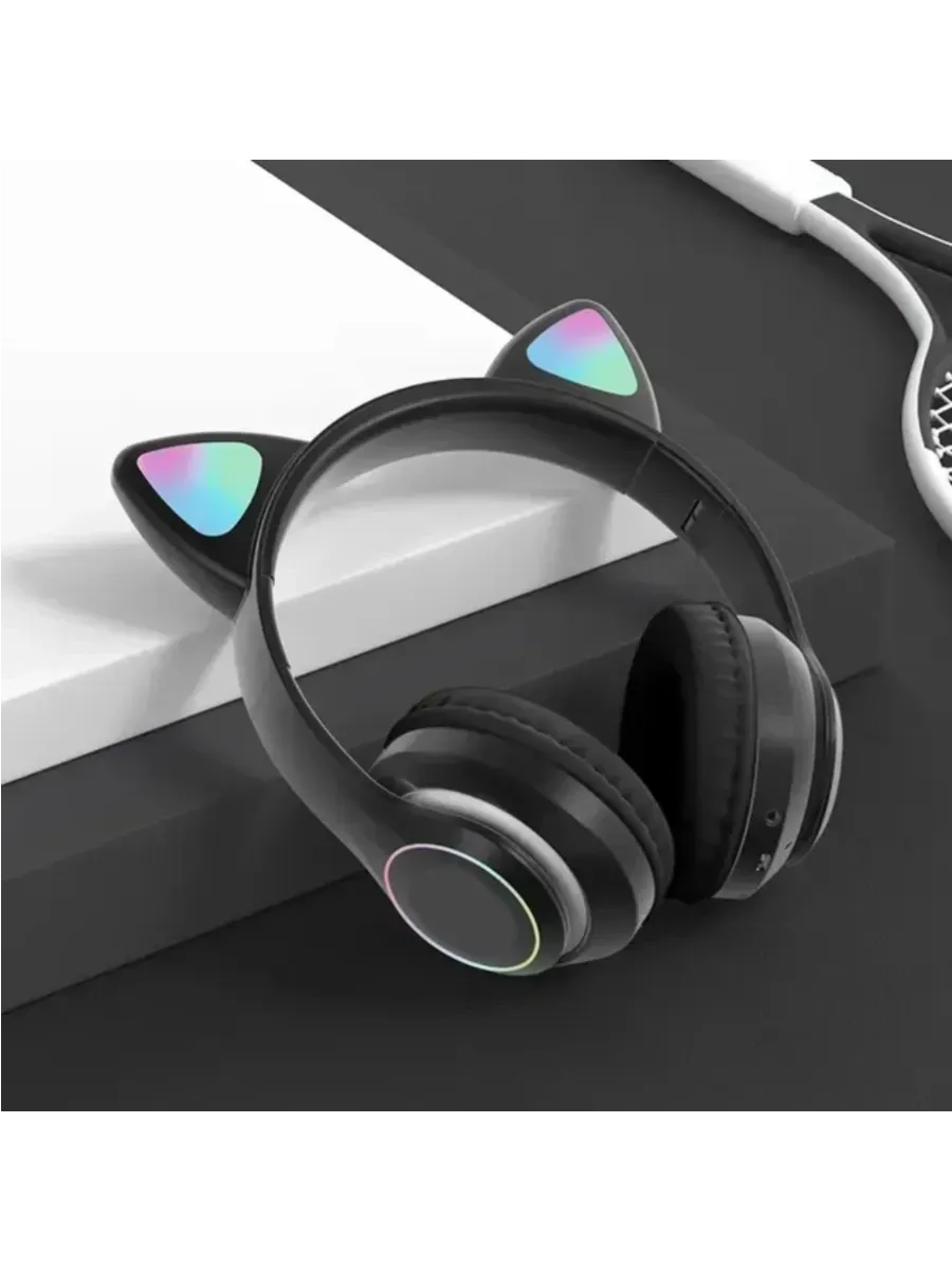 Очаровательные Bluetooth наушники с ушками
