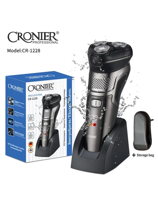 Cronier Электробритва CR-1228, черный, фото 2