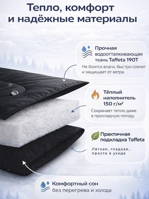 ФАВОРИТ ТЕКСТИЛЬ РБ Спальный мешок туристический спальник-одеяло 225*75, 225x75, фото 3