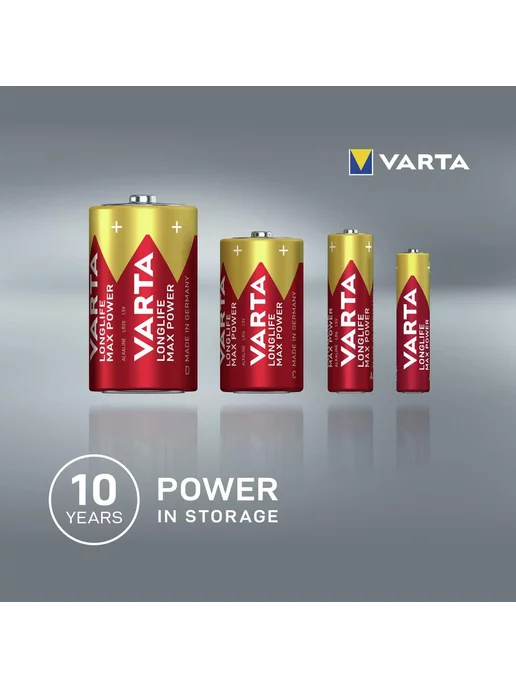 VARTA Батарейка LongLife Max Power AA 8шт, 8 шт, фото 5
