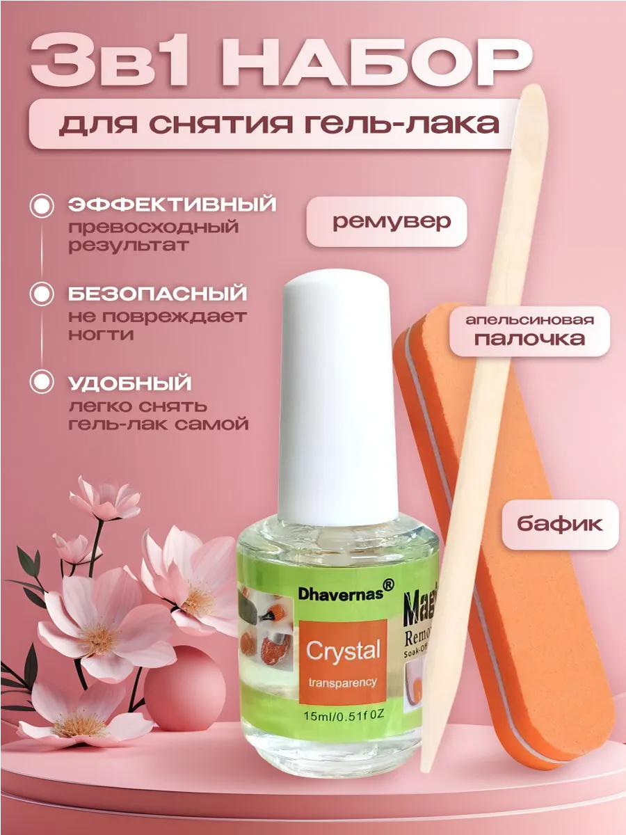 Жидкость для снятия гель...