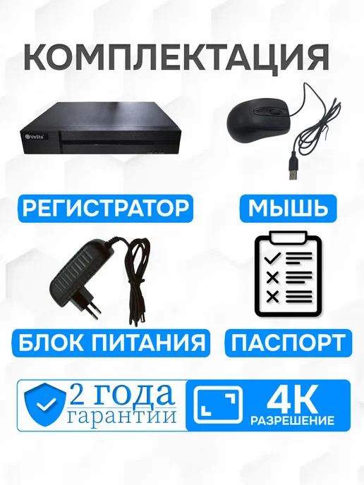 VESTA Видеорегистратор для цифровой камеры сетевой IP 16-канальный, вариант, фото 4